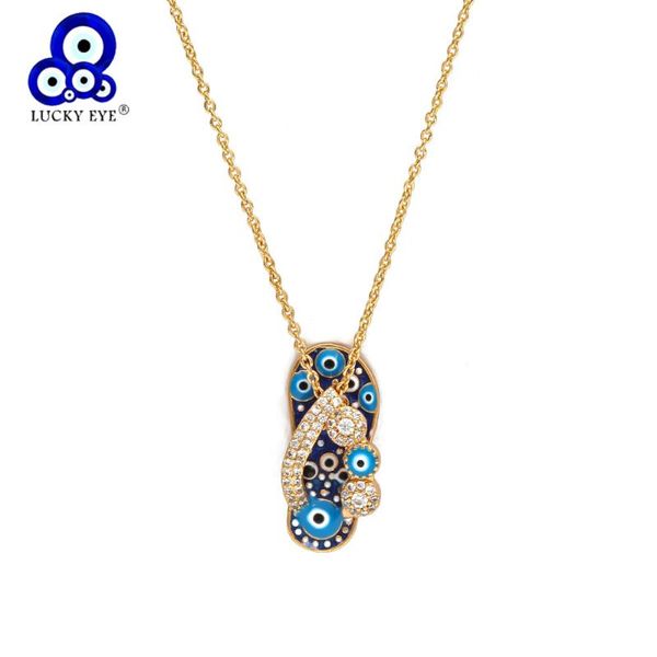 pendant necklaces lucky eye micro pave slippers evil necklace gold color long chain for women girls fashion jewelry bd242, Silver
pendant necklaces lucky eye micro pave slippers evil necklace gold color long chain for women girls fashion jewelry bd242, Silver