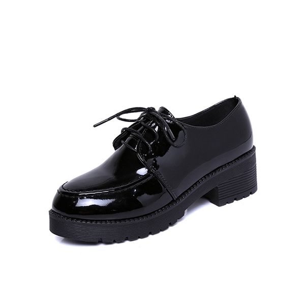 2020 spring and autumn new mid-heeled women's shoes british style round head thick bottom casual women large size flat shoes, Black
2020 spring and autumn new mid-heeled women's shoes british style round head thick bottom casual women large size flat shoes, Black