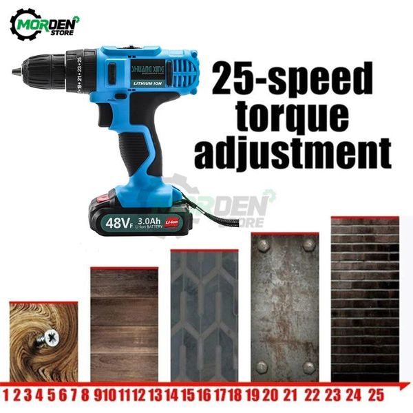 48v 3.0ah professional electric cordless drill electric screwdriver hammer hand drill us/eu rechargeable householdd power tool
48v 3.0ah professional electric cordless drill electric screwdriver hammer hand drill us/eu rechargeable householdd power tool