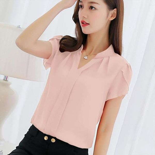 office blusa ladies chiffon blouse women summer 2020 short sleeve red work shirt solid elegant casual clothing femal plus size, White
office blusa ladies chiffon blouse women summer 2020 short sleeve red work shirt solid elegant casual clothing femal plus size, White
