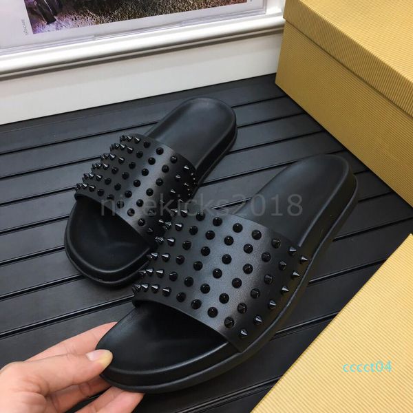 all black men women slippers red bottoms luxury designer spikes ladies beach slipper male home slippers non-slip leather mens casual ct04
all black men women slippers red bottoms luxury designer spikes ladies beach slipper male home slippers non-slip leather mens casual ct04