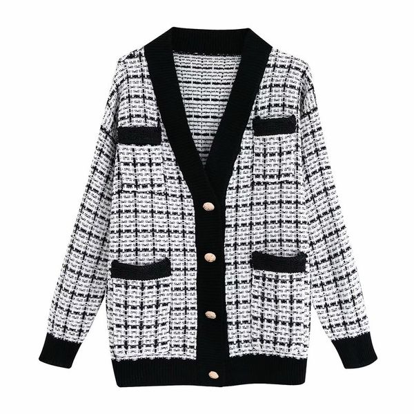 autumn new fashion contrast color sweater vneck long sleeve twill wide loose shirt jacket free, White;black
autumn new fashion contrast color sweater vneck long sleeve twill wide loose shirt jacket free, White;black