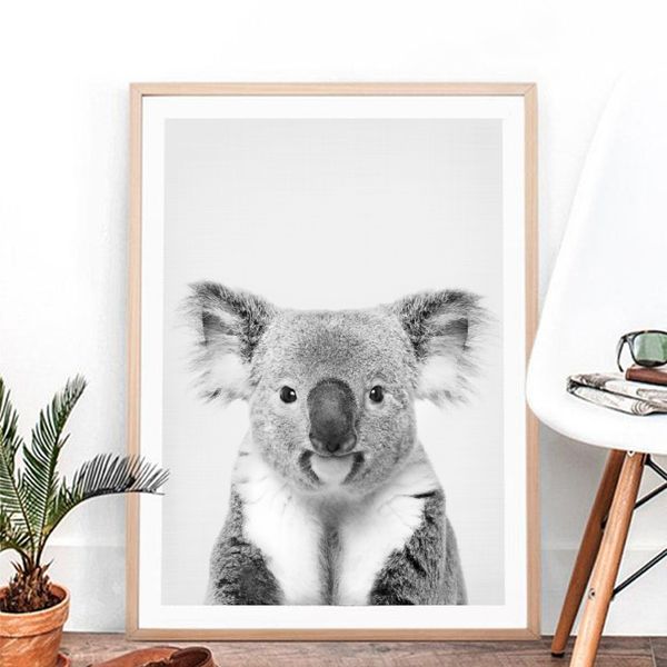 koala print black and white picture canvas painting wild life pgraphy australian animal zoo poster nursery wall art decor
koala print black and white picture canvas painting wild life pgraphy australian animal zoo poster nursery wall art decor