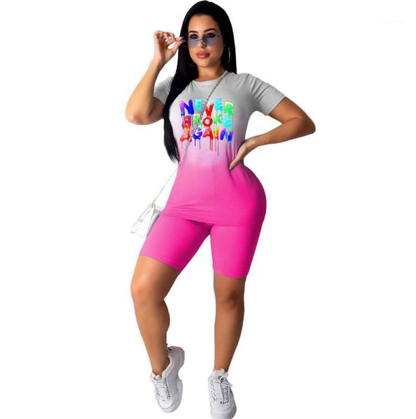 womens fashion contrast color tracksuits short sleeve two piece jogger set letters ladies casual o neck tracksuit, Gray
womens fashion contrast color tracksuits short sleeve two piece jogger set letters ladies casual o neck tracksuit, Gray