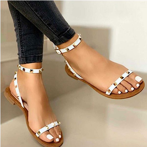 women rivet sandals 2020 summer big size 43 female home flat women's ladies flat comfrotable shoes female sewing footwear, Black
women rivet sandals 2020 summer big size 43 female home flat women's ladies flat comfrotable shoes female sewing footwear, Black