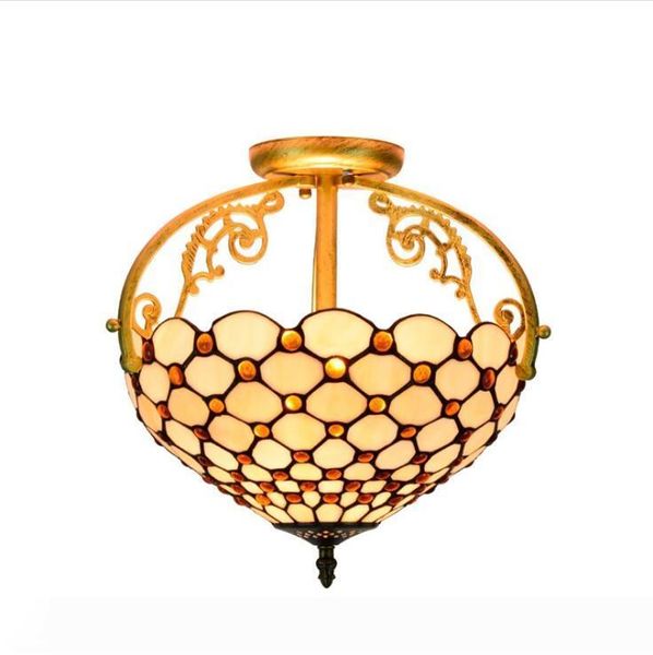 Tiffany Style Ceiling Fixture Lamp Chandelier Stained Glass Lamp White Antique Vintage Decorative Ceiling Hanging Light
Tiffany Style Ceiling Fixture Lamp Chandelier Stained Glass Lamp White Antique Vintage Decorative Ceiling Hanging Light