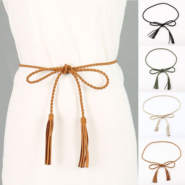 tassel stylish thin tassel waistband knitted waist rope decorated waist belt chain braided belt braided, Black;brown
tassel stylish thin tassel waistband knitted waist rope decorated waist belt chain braided belt braided, Black;brown