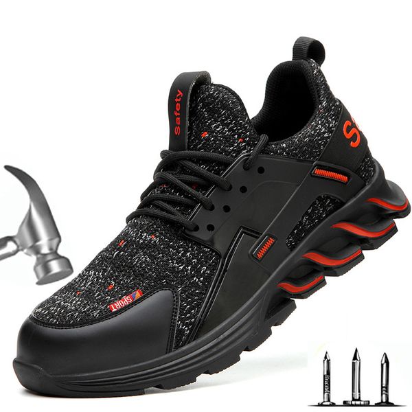 steel toe cap men's shoes anti-smashing anti-piercing men's safety shoes lightweight breathable deodorant work, Black
steel toe cap men's shoes anti-smashing anti-piercing men's safety shoes lightweight breathable deodorant work, Black