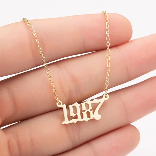 new year number necklaces pendants for women men gold silver color stainless steel chain necklace fashion jewelry gift
new year number necklaces pendants for women men gold silver color stainless steel chain necklace fashion jewelry gift