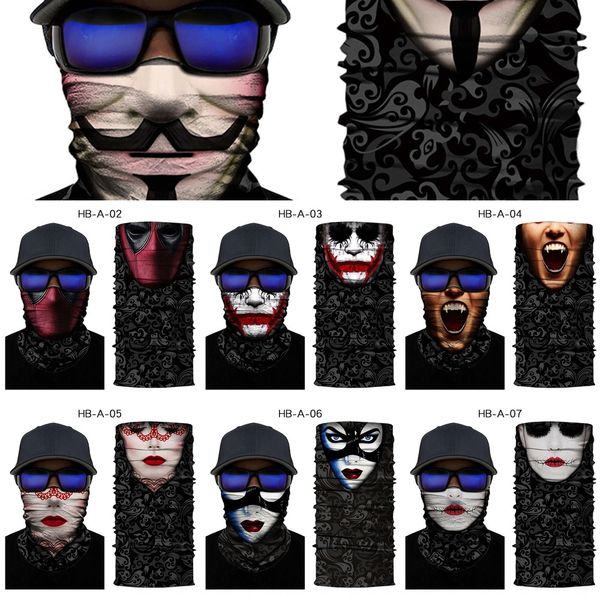 lycra ice silk 3d clown digital printing sports magic magic scarf riding head cover mask scarf, Black
lycra ice silk 3d clown digital printing sports magic magic scarf riding head cover mask scarf, Black
