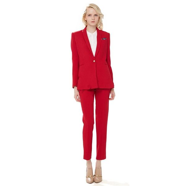 womens pant suits work business formal uniform style elegant 2 piece set one button blazers ladies pants office suits w87, White
womens pant suits work business formal uniform style elegant 2 piece set one button blazers ladies pants office suits w87, White