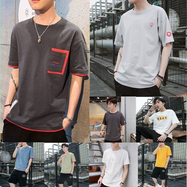 hnuea 2020 new cotton summer t-shirt men's loose pullover pullover clothing student uniform student uniformcasual trendy brand half sle, Black
hnuea 2020 new cotton summer t-shirt men's loose pullover pullover clothing student uniform student uniformcasual trendy brand half sle, Black