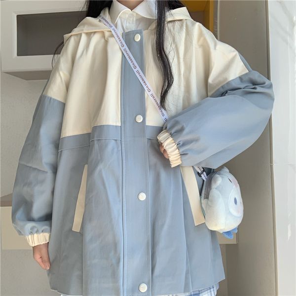 korean fashion student overalls jacket vintage female spring autumn women hooded loose casual jackets girls coats outwears, Black;brown
korean fashion student overalls jacket vintage female spring autumn women hooded loose casual jackets girls coats outwears, Black;brown