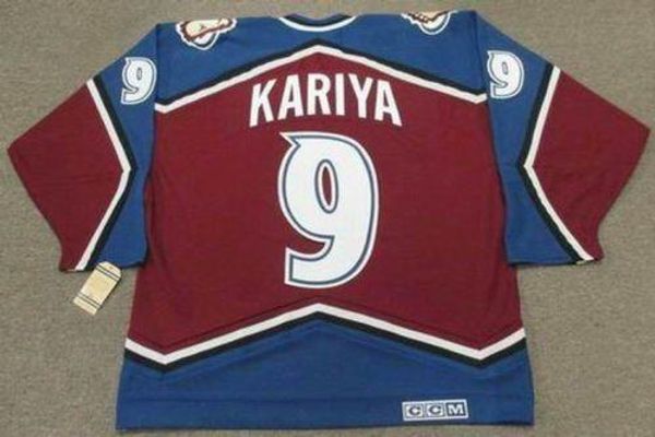 paul kariya colorado avalanche 2003 ccm vintage away hockey jersey all stitched quality any name any number, Black;red
paul kariya colorado avalanche 2003 ccm vintage away hockey jersey all stitched quality any name any number, Black;red