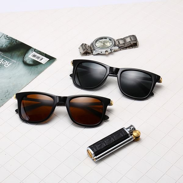 2020 new 4215 polarized sunglasses fashion men and women aviator sunglasses uv400 glasses aviator glasses driver metal frame polaroid lens, White;black