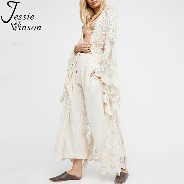 jessie vinson fashion women plus size long sleeve perspective lace long cardigan kimono beach swimsuit cover up white overall
jessie vinson fashion women plus size long sleeve perspective lace long cardigan kimono beach swimsuit cover up white overall