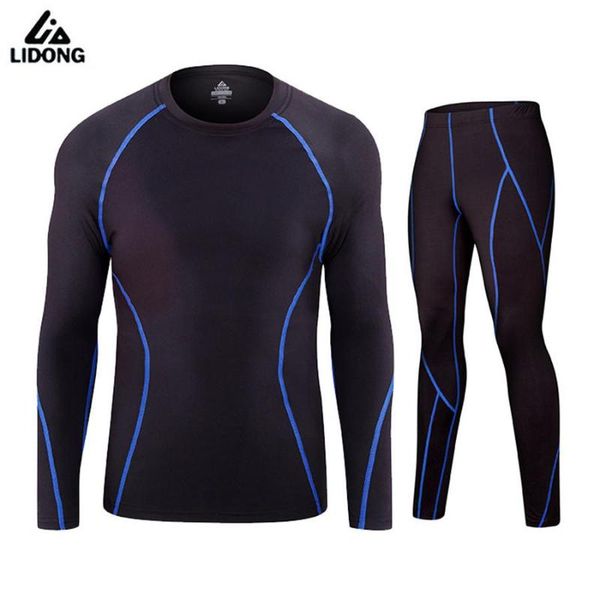 lidong 2020 men long sleeve compression tights skin shirts fitness pants gym running pants soccer basketball train sports sets, Black;blue
lidong 2020 men long sleeve compression tights skin shirts fitness pants gym running pants soccer basketball train sports sets, Black;blue