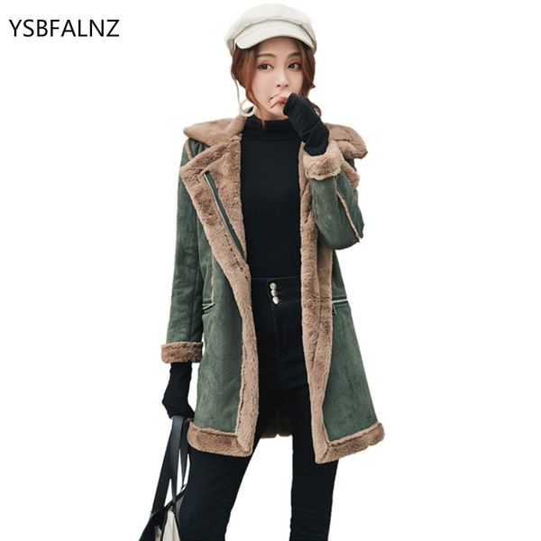 women's wool & blends 2021 winter woolen coats women mid-long jackets casual zipper outerwear deerskin velvet lamb thicken cotton, Black
women's wool & blends 2021 winter woolen coats women mid-long jackets casual zipper outerwear deerskin velvet lamb thicken cotton, Black