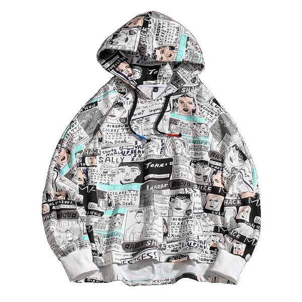 men's hoodies & sweatshirts men harajuku cartoon pattern printing pullover sweatshirt casual loose hooded hip hop 5xl, Black
men's hoodies & sweatshirts men harajuku cartoon pattern printing pullover sweatshirt casual loose hooded hip hop 5xl, Black