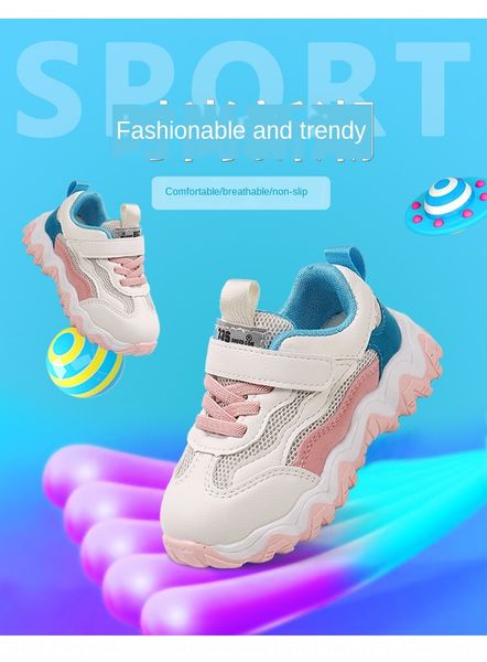 autumn new children's girls sports sports mesh breathable running shoes soft bottom student casual shoes, Black
autumn new children's girls sports sports mesh breathable running shoes soft bottom student casual shoes, Black