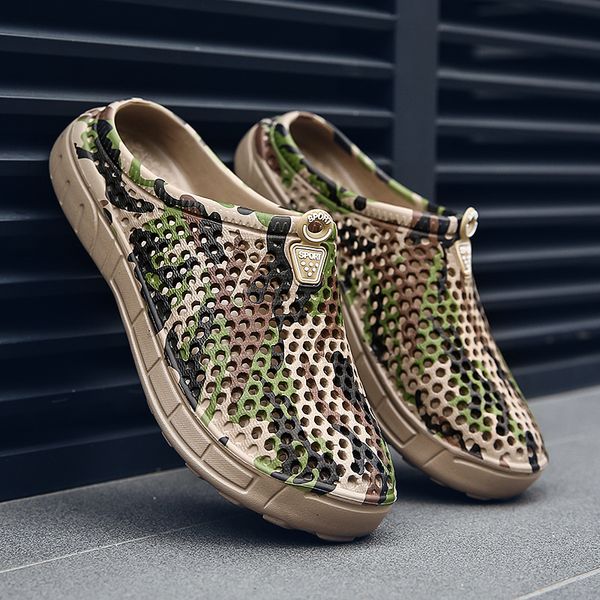 men slippers summer casual hollow pool slipper male 2020 new camo beach massage shoes portable half slippers man slides big size, Black
men slippers summer casual hollow pool slipper male 2020 new camo beach massage shoes portable half slippers man slides big size, Black