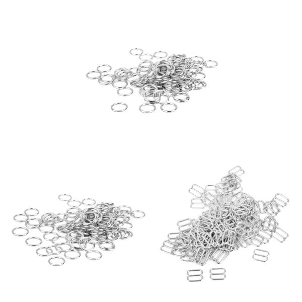 300 pieces 10mm 8 + o bra strap lingerie adjustment clips hooks fasteners, Black 
300 pieces 10mm 8 + o bra strap lingerie adjustment clips hooks fasteners, Black