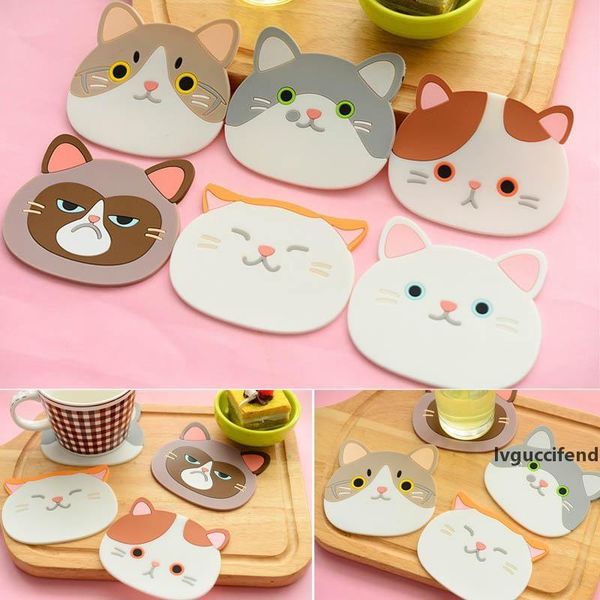 6 styles cute cat pattern coaster durable table pad silicone insulation placemat cup bowl mat tableware cushion home decor high quality
6 styles cute cat pattern coaster durable table pad silicone insulation placemat cup bowl mat tableware cushion home decor high quality