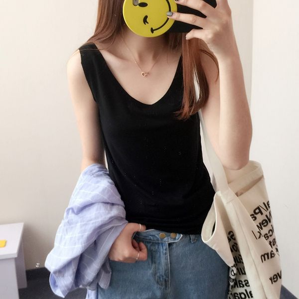 south korea east gate new women's vest casual shoulder vest women's sports base traceless camisole, Camo
south korea east gate new women's vest casual shoulder vest women's sports base traceless camisole, Camo