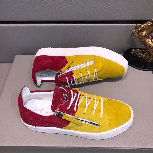 2019o limited edition personality men's color matching leather casual shoes, fashion wild sports shoes, original box packaging: 38-44, Black
2019o limited edition personality men's color matching leather casual shoes, fashion wild sports shoes, original box packaging: 38-44, Black