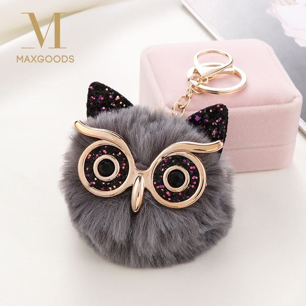 lovely sequin ear owl keychains for girls boy fluffy fake animal fur ball pompon key chain charm women bag key ring, Silver
lovely sequin ear owl keychains for girls boy fluffy fake animal fur ball pompon key chain charm women bag key ring, Silver