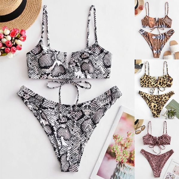 z45 swimwear women bikini snakin print separate swimsuit low waist bikini set two piece womens swimming suit bathing suit, White;black
z45 swimwear women bikini snakin print separate swimsuit low waist bikini set two piece womens swimming suit bathing suit, White;black