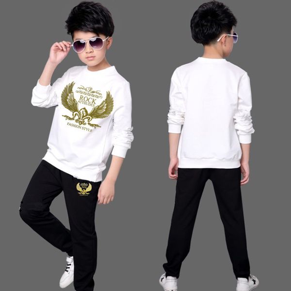 children clothes spring autumn wear boys and girls long sleeved + trousers kids wear big boy clothes set kids tracksuit, White
children clothes spring autumn wear boys and girls long sleeved + trousers kids wear big boy clothes set kids tracksuit, White