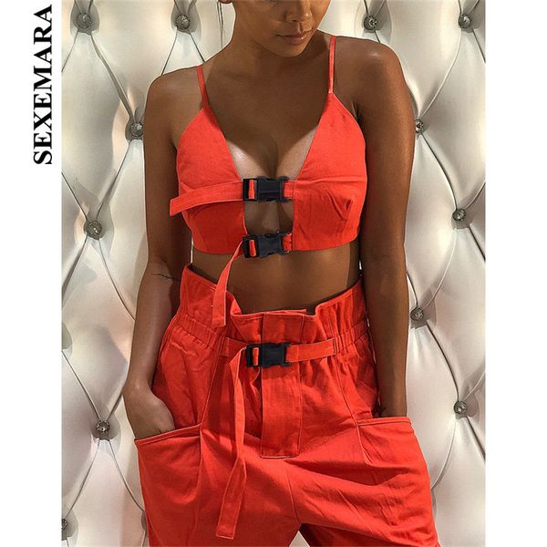 sexemara fashion two piece set buckle crop and paperbag high waist cargo pants streetwear matching sets c76-ag35, Gray
sexemara fashion two piece set buckle crop and paperbag high waist cargo pants streetwear matching sets c76-ag35, Gray