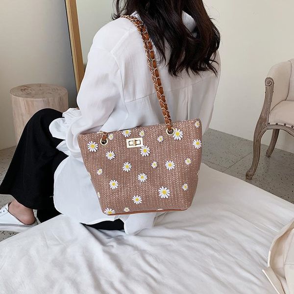 20 new korean style women's fashion women's bucket solid color bucket bag chain straw plaited daisy texture bag
20 new korean style women's fashion women's bucket solid color bucket bag chain straw plaited daisy texture bag