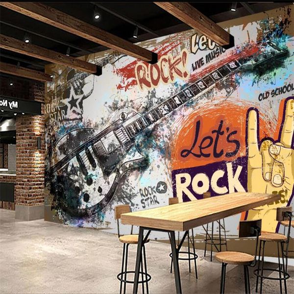 european and american graffiti guitar rock theme wall paper 3d music bar ktv industrial decor background mural wallpaper 3d
european and american graffiti guitar rock theme wall paper 3d music bar ktv industrial decor background mural wallpaper 3d