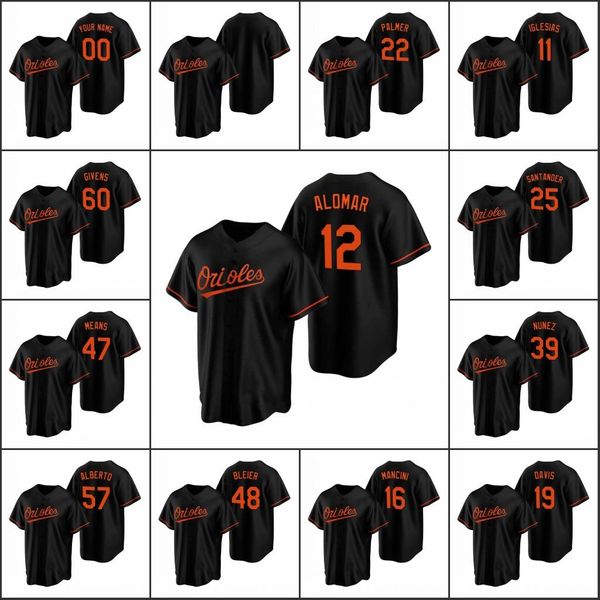 baltimore orioles 8 cal ripken jr. 12 roberto alomar 22 jim palmer men women youth custom black replica alternate jersey
baltimore orioles 8 cal ripken jr. 12 roberto alomar 22 jim palmer men women youth custom black replica alternate jersey
