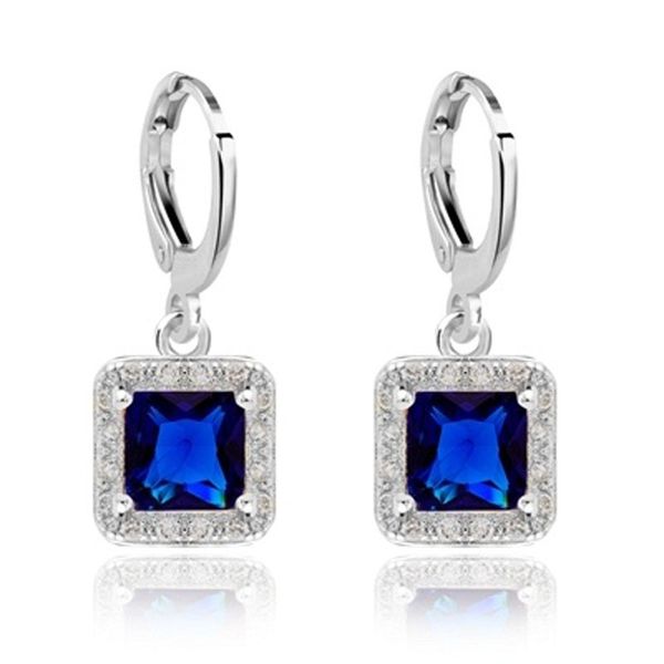 classic women drop earring fashion korean style blue square dangle earrings wedding jewelry aretes de mujer modernos 2020, Silver
classic women drop earring fashion korean style blue square dangle earrings wedding jewelry aretes de mujer modernos 2020, Silver