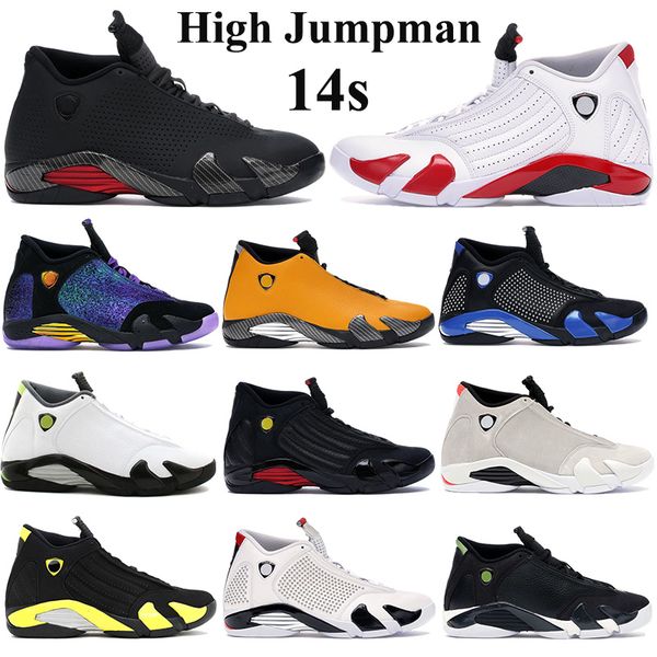 men 14s basketball shoes high jumpman sneakers gym red turbo black anthracite university gold last sthunder trainers 40-47