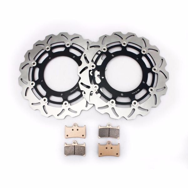 bikingboy full sets wavy front brake discs disks rotors brake pads for yzf r1 yzf-r1 1000cc 04 05 2004 2005
bikingboy full sets wavy front brake discs disks rotors brake pads for yzf r1 yzf-r1 1000cc 04 05 2004 2005