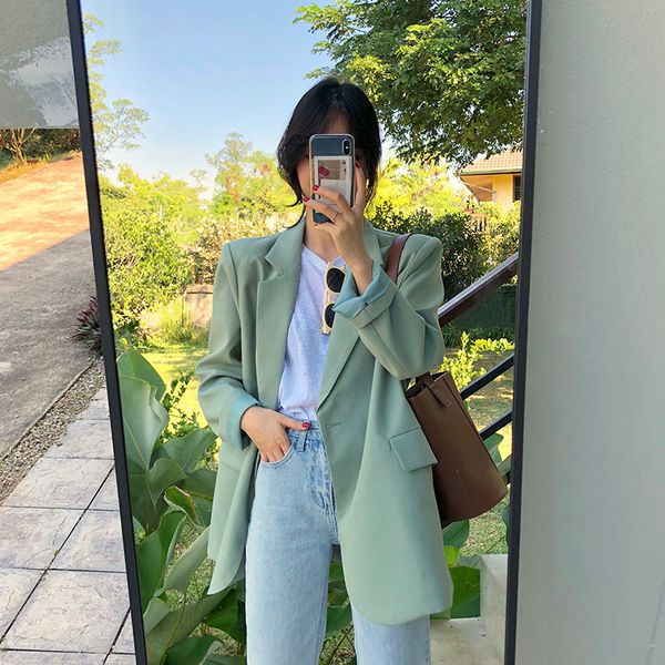 women's suits & blazers retro spring loose suit jacket elegant long-sleeved autumn 2021 casual fashion students were thin design, White;black
women's suits & blazers retro spring loose suit jacket elegant long-sleeved autumn 2021 casual fashion students were thin design, White;black
