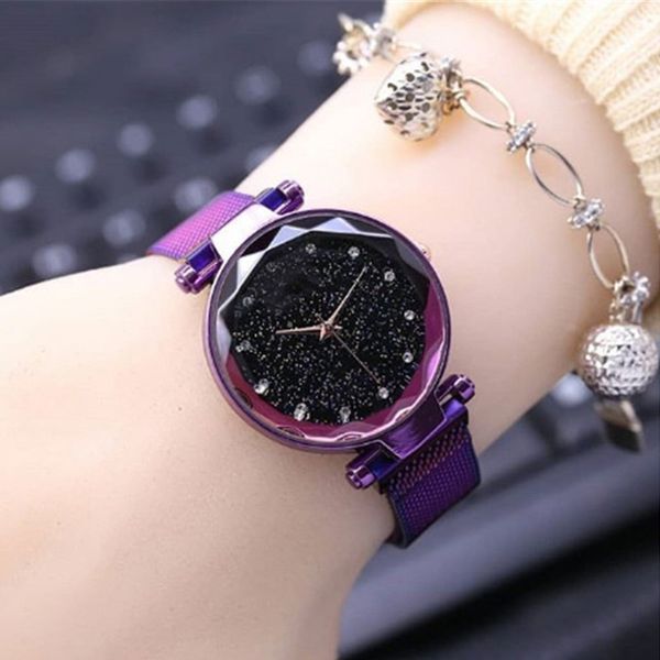 ladies watch luxury magnet stainless steel mesh band starry sky women watches rhinestone watch diamond bracelet clock for gift, Slivery;brown
ladies watch luxury magnet stainless steel mesh band starry sky women watches rhinestone watch diamond bracelet clock for gift, Slivery;brown
