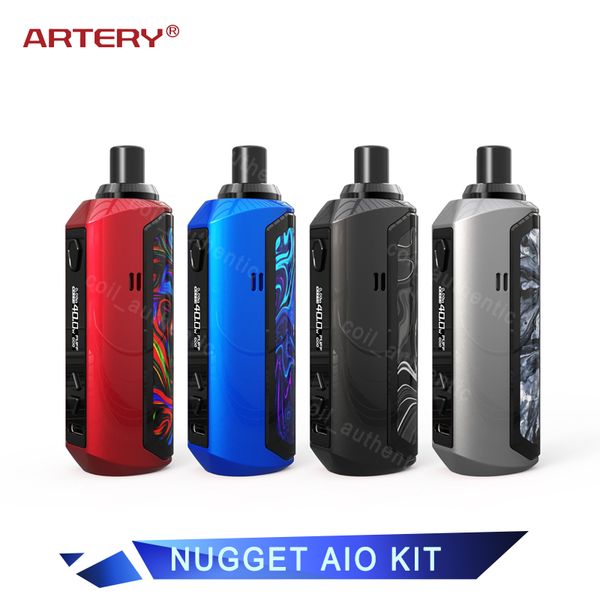 Original Artery NUGGET AIO Kit with 1500mAh battery 2ml empty Pod Cartridge 5-40w varible wattage wide coils options Vape
Original Artery NUGGET AIO Kit with 1500mAh battery 2ml empty Pod Cartridge 5-40w varible wattage wide coils options Vape