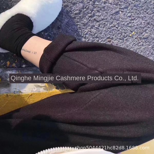 g3edb autumn and winter new cashmere god outerwear cashmere pants thickened warm slimming warm coat coat slim grandma pants leg slimming god, Black
g3edb autumn and winter new cashmere god outerwear cashmere pants thickened warm slimming warm coat coat slim grandma pants leg slimming god, Black