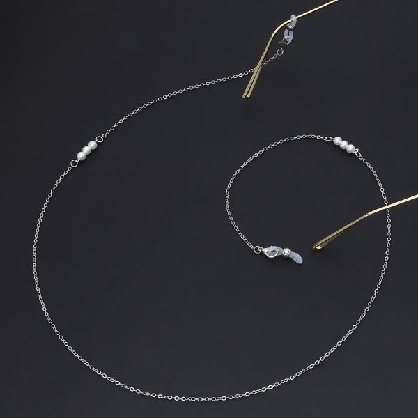 novel 3 jewelry pearl ornaments eye chain 70cm imitation pearl fashion environmental protection silver, Blue
novel 3 jewelry pearl ornaments eye chain 70cm imitation pearl fashion environmental protection silver, Blue