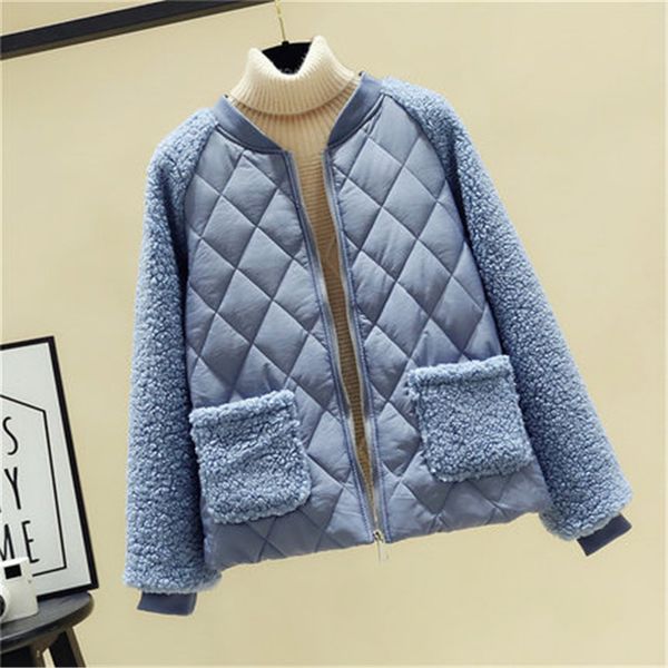 2020 spring autumn jacket lamb fur parkas short women coats cotton-padded jackets plus size parka mujer slim winter jacket m574, Black
2020 spring autumn jacket lamb fur parkas short women coats cotton-padded jackets plus size parka mujer slim winter jacket m574, Black