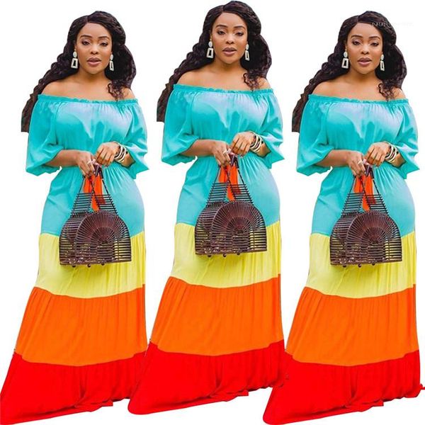 lightful off shoulder womens designer dresses slash neck long maxi dresses loose floor length panelled summer casual dresses candy color, Black;gray
lightful off shoulder womens designer dresses slash neck long maxi dresses loose floor length panelled summer casual dresses candy color, Black;gray