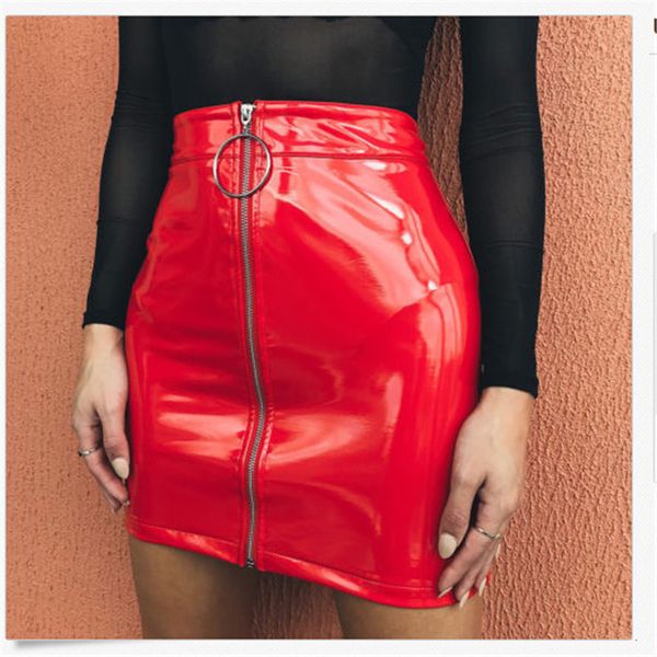 women skirt fashion high waist zip pu faux leather short pencil bodycon mini solid white black red skirt
women skirt fashion high waist zip pu faux leather short pencil bodycon mini solid white black red skirt