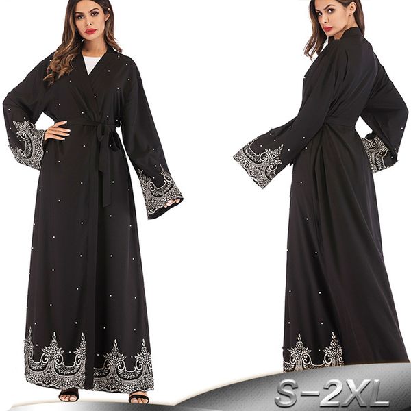 2019 black pearls kaftan abaya dubai turkish islamic muslim hijab dress abayas for women ramadan jilbab robe caftan clothing
2019 black pearls kaftan abaya dubai turkish islamic muslim hijab dress abayas for women ramadan jilbab robe caftan clothing