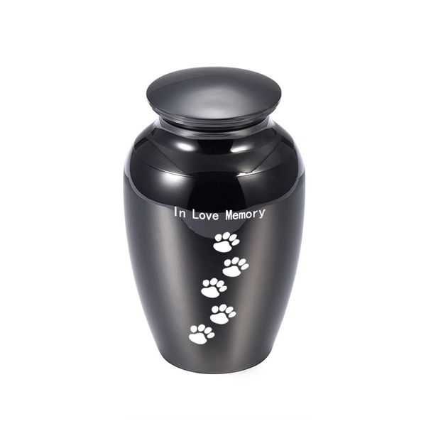 dog paw print in love memory funeral casket keepsake cremation urns for pet ashes metal jars selling, Silver
dog paw print in love memory funeral casket keepsake cremation urns for pet ashes metal jars selling, Silver