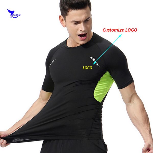 customize logo men's running t-shirts quick dry compression sports shirt gym fitness tees elastic tights sportswear clothing, Black;blue
customize logo men's running t-shirts quick dry compression sports shirt gym fitness tees elastic tights sportswear clothing, Black;blue